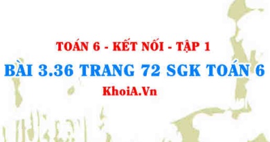 Bài 3.36 trang 72 SGK Toán 6 tập 1 Kết nối tri thức